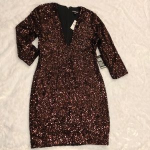 Stunning Amber Sequin Dress